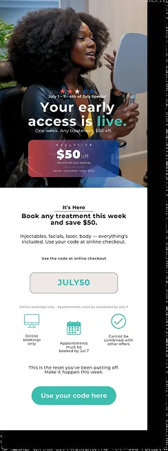 BodyFactory 4th of July Promo Email: #1, Early Access Opens Jul 1