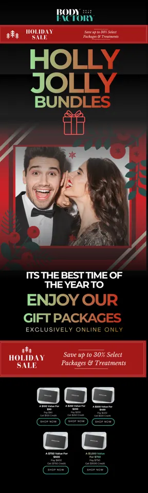 BodyFactory Black Friday Promo Email: Cyber Campaign, #1