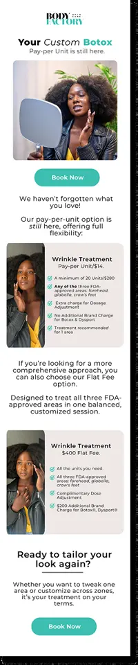 BodyFactory Botox Email: Choose Your Botox, #1