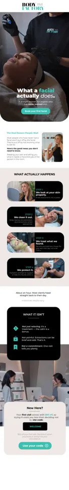 BodyFactory Fall Skin Refresh Promo Email: #2, Sept 17