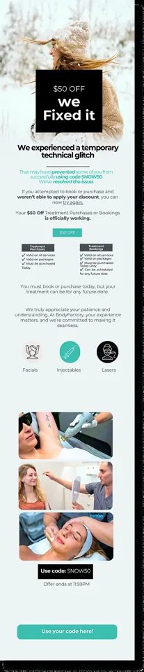BodyFactory Winter Promo Email: #3