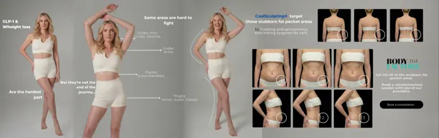 BodyFactory CoolSculpting Social Post: GLP1Weight Loss, Full Spread