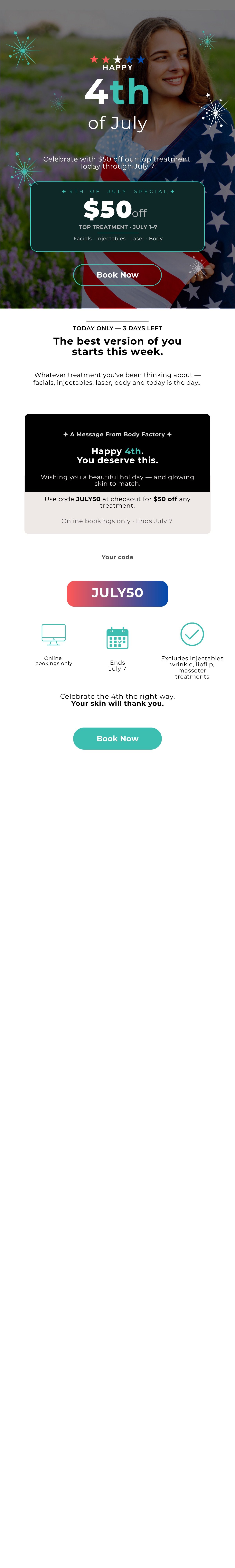 4Th July Email Series — July 4, The 4Th
