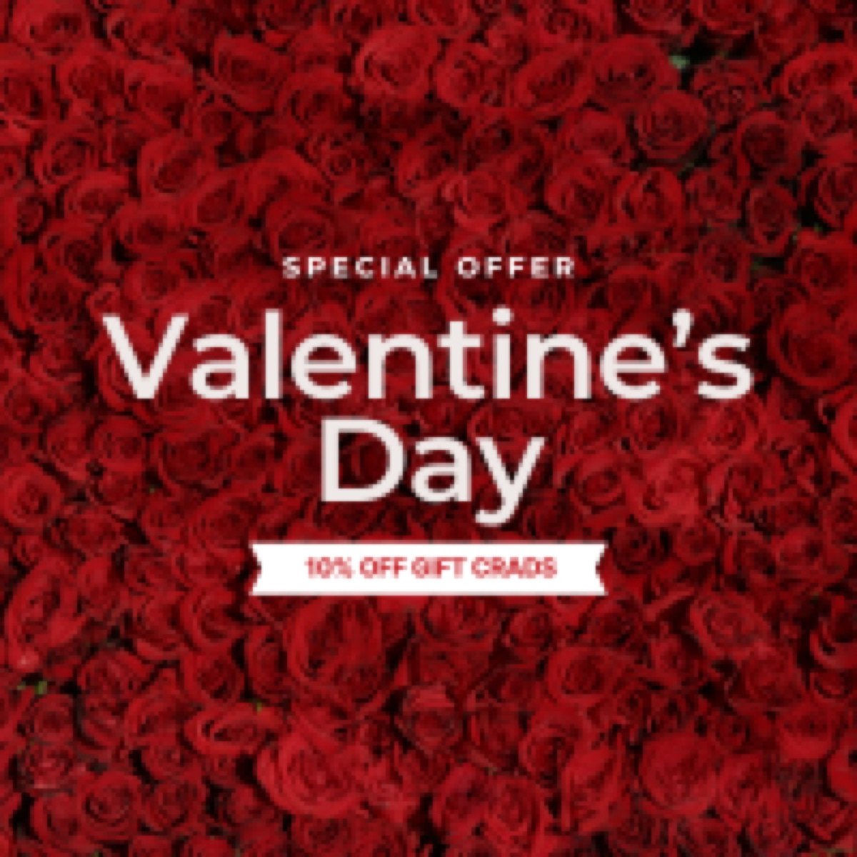 Meta Ads Collection — Red Modern Valentine’S Day Sale Email Header (200 X 200 Px) (1)